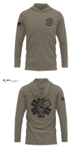 Jim Wells County sheriff Long Sleeve Performance Shirt with hood - 2