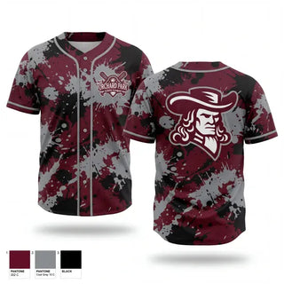 Full Button Baseball Jersey, Orchard Park Quakers, Baseball, Teamtime, Team time, sublimation, custom sports apparel, team uniforms, spirit wear, spiritwear, sports uniforms, custom shirts, team store, custom team store, fundraiser sports, apparel fundraiser