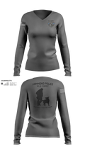 Hammond Police K9 41895073 Women's Long Sleeve V-neck Shirt - 22