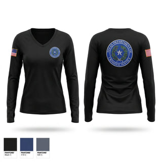Womens Long Sleeve Vneck Shirt, Hobby, Police, Teamtime, Team time, sublimation, custom sports apparel, team uniforms, spirit wear, spiritwear, sports uniforms, custom shirts, team store, custom team store, fundraiser sports, apparel fundraiser