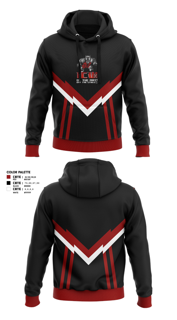 Hoodie, Inner City Wrestling, Wrestling, Teamtime, Team time, sublimation, custom sports apparel, team uniforms, spirit wear, spiritwear, sports uniforms, custom shirts, team store, custom team store, fundraiser sports, apparel fundraiser