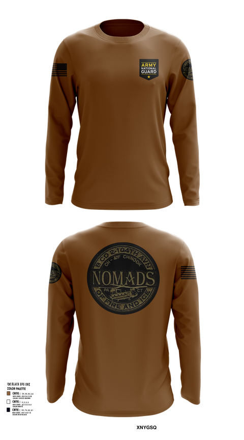 Long Sleeve Performance Shirt, E CO 169 AVN, National Guard, Teamtime, Team time, sublimation, custom sports apparel, team uniforms, spirit wear, spiritwear, sports uniforms, custom shirts, team store, custom team store, fundraiser sports, apparel fundraiser
