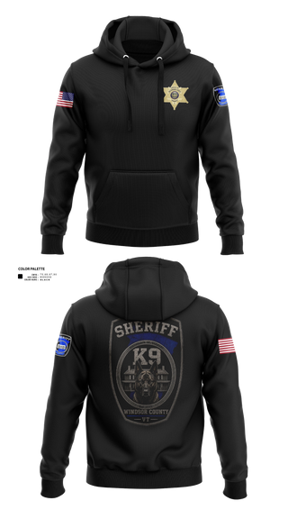 Hoodie, Windsor county sheriff’s department, Police, Teamtime, Team time, sublimation, custom sports apparel, team uniforms, spirit wear, spiritwear, sports uniforms, custom shirts, team store, custom team store, fundraiser sports, apparel fundraiser