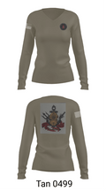 DFD STATION 1 17541502 Women's Long Sleeve V-neck Shirt - 11