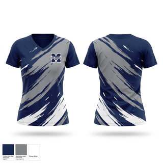 Womens Short Sleeve Vneck Shirt, Marching Colonels, Spirit Store, Teamtime, Team time, sublimation, custom sports apparel, team uniforms, spirit wear, spiritwear, sports uniforms, custom shirts, team store, custom team store, fundraiser sports, apparel fundraiser
