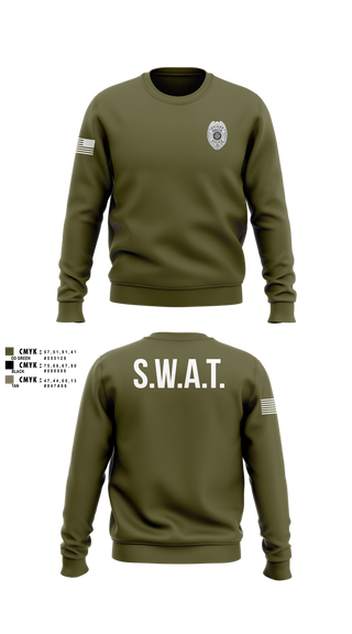 Crew Neck Sweatshirt, GRATIS SWAT TEAM, Police, Teamtime, Team time, sublimation, custom sports apparel, team uniforms, spirit wear, spiritwear, sports uniforms, custom shirts, team store, custom team store, fundraiser sports, apparel fundraiser