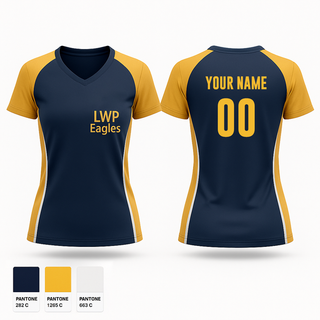 Womens Short Sleeve Vneck Shirt, LWP Eagles, Women's Volleyball, Teamtime, Team time, sublimation, custom sports apparel, team uniforms, spirit wear, spiritwear, sports uniforms, custom shirts, team store, custom team store, fundraiser sports, apparel fundraiser