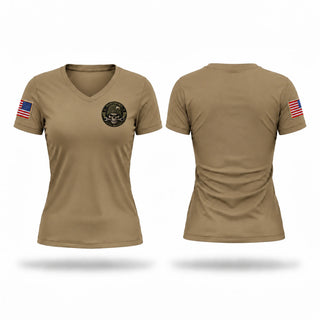 Womens Short Sleeve Vneck Shirt, 321st Maintenance, Army, Teamtime, Team time, sublimation, custom sports apparel, team uniforms, spirit wear, spiritwear, sports uniforms, custom shirts, team store, custom team store, fundraiser sports, apparel fundraiser