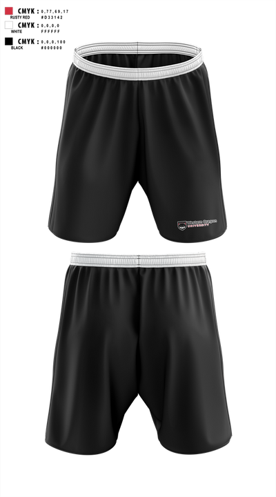 Western Oregon University Equestrian 74623833 Athletic Shorts With Pockets - 100