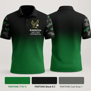 Short Sleeve Performance Polo, Barrington High School Gymnastics, Spirit Store, Teamtime, Team time, sublimation, custom sports apparel, team uniforms, spirit wear, spiritwear, sports uniforms, custom shirts, team store, custom team store, fundraiser sports, apparel fundraiser