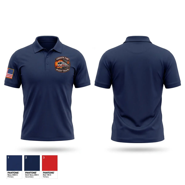 Short Sleeve Performance Polo, Augusta fire department, Fire Department, Teamtime, Team time, sublimation, custom sports apparel, team uniforms, spirit wear, spiritwear, sports uniforms, custom shirts, team store, custom team store, fundraiser sports, apparel fundraiser