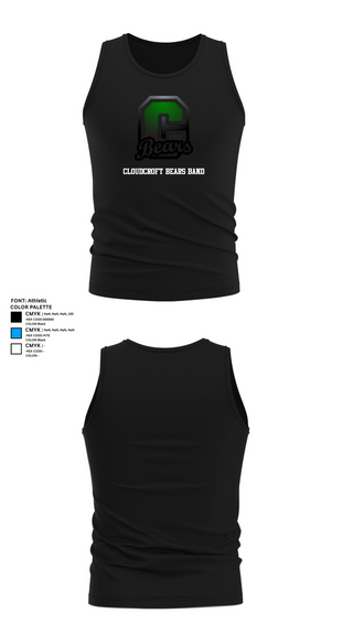 Tank Top, Cloudcroft Bears Band, Spirit Store, Teamtime, Team time, sublimation, custom sports apparel, team uniforms, spirit wear, spiritwear, sports uniforms, custom shirts, team store, custom team store, fundraiser sports, apparel fundraiser