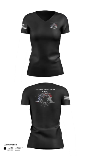 Womens Short Sleeve Vneck Shirt, 982nd Combat Camera Co., , Teamtime, Team time, sublimation, custom sports apparel, team uniforms, spirit wear, spiritwear, sports uniforms, custom shirts, team store, custom team store, fundraiser sports, apparel fundraiser