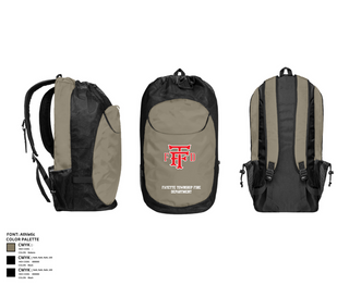 Gear Bag, Fayette Township Fire Department, Fire Department, Teamtime, Team time, sublimation, custom sports apparel, team uniforms, spirit wear, spiritwear, sports uniforms, custom shirts, team store, custom team store, fundraiser sports, apparel fundraiser