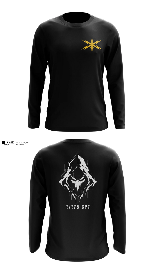 Long Sleeve Performance Shirt, 175 CPT, National Guard, Teamtime, Team time, sublimation, custom sports apparel, team uniforms, spirit wear, spiritwear, sports uniforms, custom shirts, team store, custom team store, fundraiser sports, apparel fundraiser