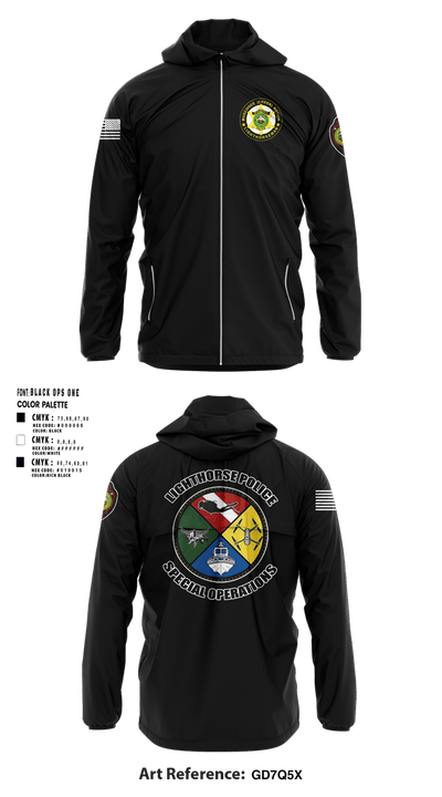 Muscogee Nation Special Operations 96454937 Windbreaker - 2