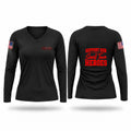 Terlton Volunteer Fire Department Women's Long Sleeve V-neck Shirt - 1