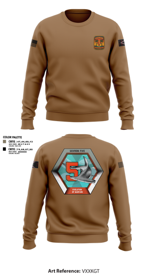 Crew Neck Sweatshirt, UUVRON 5, Navy, Teamtime, Team time, sublimation, custom sports apparel, team uniforms, spirit wear, spiritwear, sports uniforms, custom shirts, team store, custom team store, fundraiser sports, apparel fundraiser