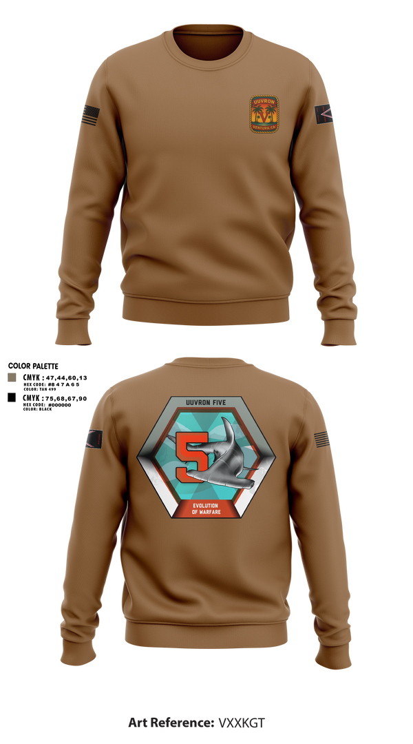 Crew Neck Sweatshirt, UUVRON 5, Navy, Teamtime, Team time, sublimation, custom sports apparel, team uniforms, spirit wear, spiritwear, sports uniforms, custom shirts, team store, custom team store, fundraiser sports, apparel fundraiser