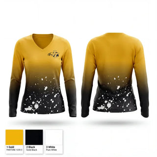 Womens Long Sleeve Vneck Shirt, JC, Men's Basketball, Teamtime, Team time, sublimation, custom sports apparel, team uniforms, spirit wear, spiritwear, sports uniforms, custom shirts, team store, custom team store, fundraiser sports, apparel fundraiser