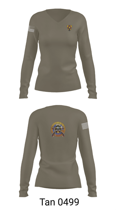 186 MPs 10405340 Women's Long Sleeve V-neck Shirt - 73