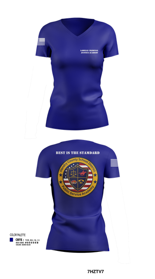 Womens Short Sleeve Vneck Shirt, LaBelle Criminal Justice Academy, Police, Teamtime, Team time, sublimation, custom sports apparel, team uniforms, spirit wear, spiritwear, sports uniforms, custom shirts, team store, custom team store, fundraiser sports, apparel fundraiser