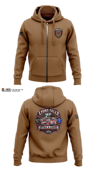 Hoodie, Lyons falls fire, Fire Department, Teamtime, Team time, sublimation, custom sports apparel, team uniforms, spirit wear, spiritwear, sports uniforms, custom shirts, team store, custom team store, fundraiser sports, apparel fundraiser