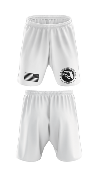 Athletic Shorts With Pockets, Florida Department of Corrections, Police, Teamtime, Team time, sublimation, custom sports apparel, team uniforms, spirit wear, spiritwear, sports uniforms, custom shirts, team store, custom team store, fundraiser sports, apparel fundraiser