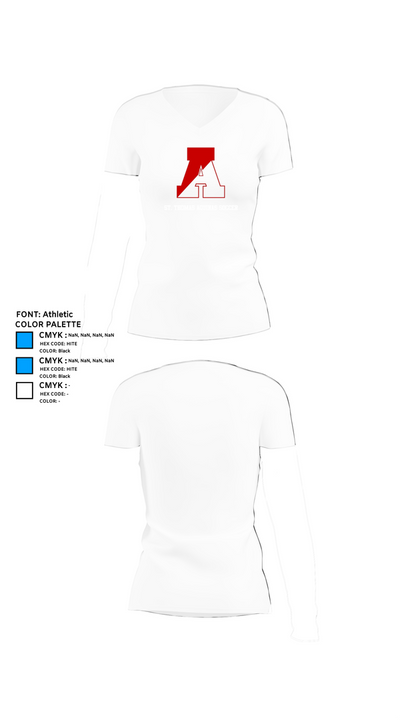 St. Thomas Aquinas Soccer 2530845 Women's Short Sleeve V-neck Shirt - 18