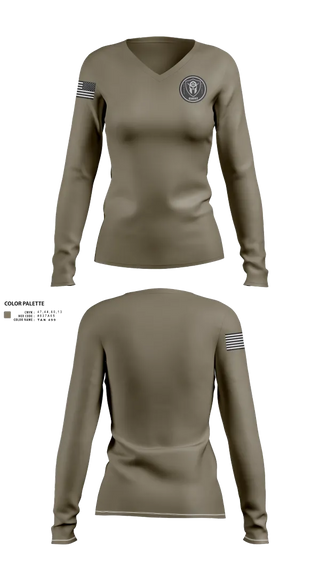 Womens Long Sleeve Vneck Shirt, Swat, , Teamtime, Team time, sublimation, custom sports apparel, team uniforms, spirit wear, spiritwear, sports uniforms, custom shirts, team store, custom team store, fundraiser sports, apparel fundraiser