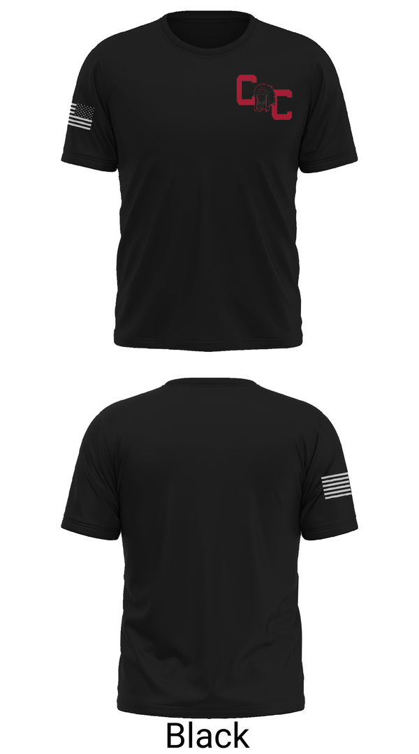 Old School Cotton Feel Shirt, Crow Creek Chieftains, Cross Country, Teamtime, Team time, sublimation, custom sports apparel, team uniforms, spirit wear, spiritwear, sports uniforms, custom shirts, team store, custom team store, fundraiser sports, apparel fundraiser