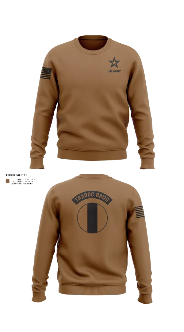 Crew Neck Sweatshirt, TRADOC Band, , Teamtime, Team time, sublimation, custom sports apparel, team uniforms, spirit wear, spiritwear, sports uniforms, custom shirts, team store, custom team store, fundraiser sports, apparel fundraiser