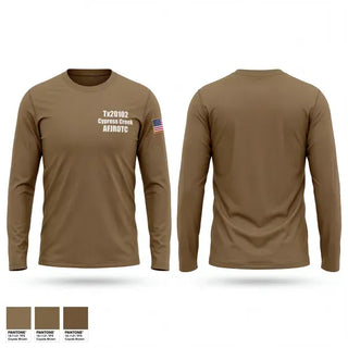 Long Sleeve Performance Shirt, Tx-20102 Cypress Creek AFJROTC, Air Force, Teamtime, Team time, sublimation, custom sports apparel, team uniforms, spirit wear, spiritwear, sports uniforms, custom shirts, team store, custom team store, fundraiser sports, apparel fundraiser