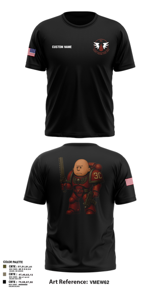 Old School Cotton Feel Shirt, CCo, 1-508PIR (OG), Army, Teamtime, Team time, sublimation, custom sports apparel, team uniforms, spirit wear, spiritwear, sports uniforms, custom shirts, team store, custom team store, fundraiser sports, apparel fundraiser