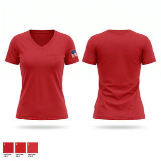 Womens Short Sleeve Vneck Shirt, Durand Fire, Fire Department, Teamtime, Team time, sublimation, custom sports apparel, team uniforms, spirit wear, spiritwear, sports uniforms, custom shirts, team store, custom team store, fundraiser sports, apparel fundraiser