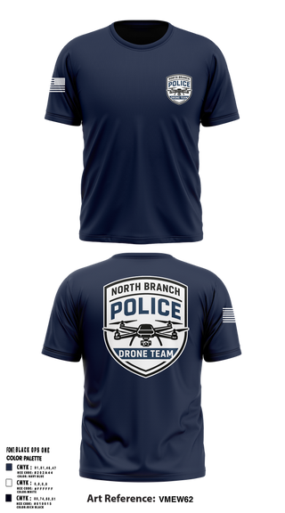Short Sleeve Performance Shirt, North Branch Police Dept., , Teamtime, Team time, sublimation, custom sports apparel, team uniforms, spirit wear, spiritwear, sports uniforms, custom shirts, team store, custom team store, fundraiser sports, apparel fundraiser