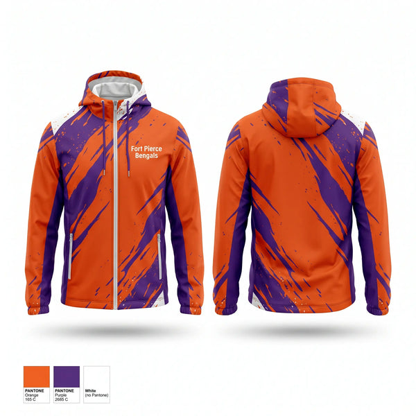 Windbreaker, Fort Pierce Bengals, , Teamtime, Team time, sublimation, custom sports apparel, team uniforms, spirit wear, spiritwear, sports uniforms, custom shirts, team store, custom team store, fundraiser sports, apparel fundraiser