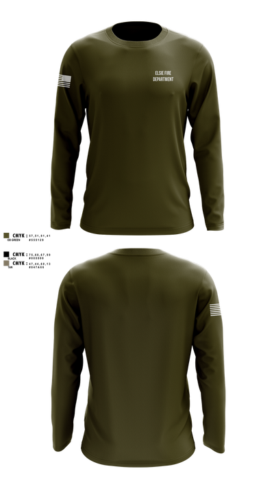 Elsie Fire Department 41046242 Long Sleeve Performance Shirt 101
