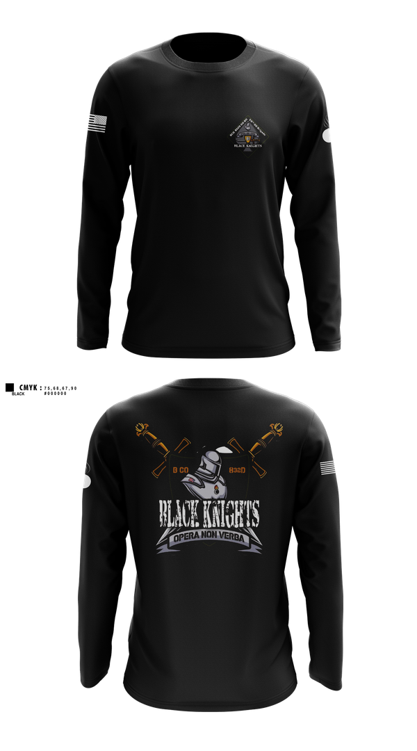 Long Sleeve Performance Shirt, B Co 832nd OD BN, , Teamtime, Team time, sublimation, custom sports apparel, team uniforms, spirit wear, spiritwear, sports uniforms, custom shirts, team store, custom team store, fundraiser sports, apparel fundraiser