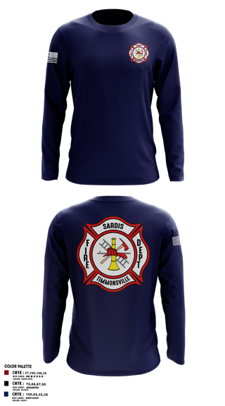 Long Sleeve Performance Shirt, Sardis-Timmonsville fire department station 1, , Teamtime, Team time, sublimation, custom sports apparel, team uniforms, spirit wear, spiritwear, sports uniforms, custom shirts, team store, custom team store, fundraiser sports, apparel fundraiser