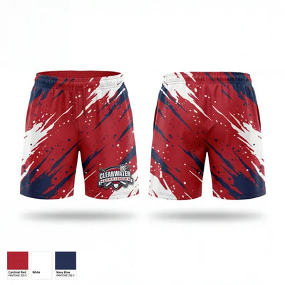 Clearwater Little League 75585206 Athletic Shorts With Pockets - 1 (2)