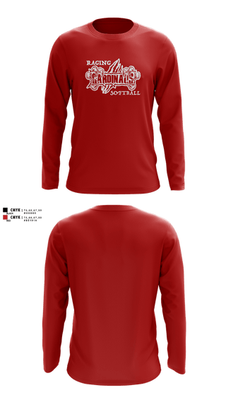 Long Sleeve Performance Shirt, Raging Cardinals, Softball, Teamtime, Team time, sublimation, custom sports apparel, team uniforms, spirit wear, spiritwear, sports uniforms, custom shirts, team store, custom team store, fundraiser sports, apparel fundraiser