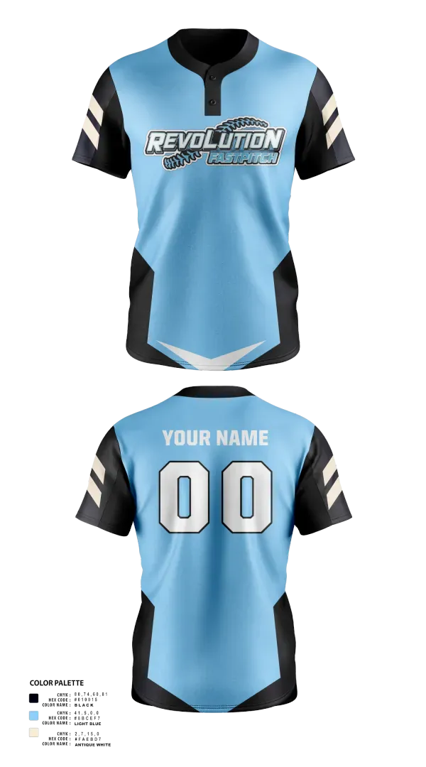 Two Button Softball Jersey, Northampton Revolution, Softball, Teamtime, Team time, sublimation, custom sports apparel, team uniforms, spirit wear, spiritwear, sports uniforms, custom shirts, team store, custom team store, fundraiser sports, apparel fundraiser