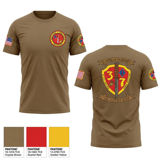 Old School Cotton Feel Shirt, 3rd Battalion 7th Marines, Marines, Teamtime, Team time, sublimation, custom sports apparel, team uniforms, spirit wear, spiritwear, sports uniforms, custom shirts, team store, custom team store, fundraiser sports, apparel fundraiser