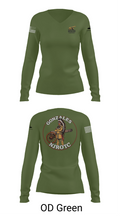 NJROTC Apache Company 29120146 Women's Long Sleeve V-neck Shirt - 54