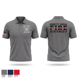 Short Sleeve Performance Polo, Monett Rural Fire District, Fire Department, Teamtime, Team time, sublimation, custom sports apparel, team uniforms, spirit wear, spiritwear, sports uniforms, custom shirts, team store, custom team store, fundraiser sports, apparel fundraiser
