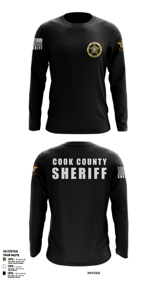 Long Sleeve Performance Shirt, Cook County Sheriff’s Office, Police, Teamtime, Team time, sublimation, custom sports apparel, team uniforms, spirit wear, spiritwear, sports uniforms, custom shirts, team store, custom team store, fundraiser sports, apparel fundraiser