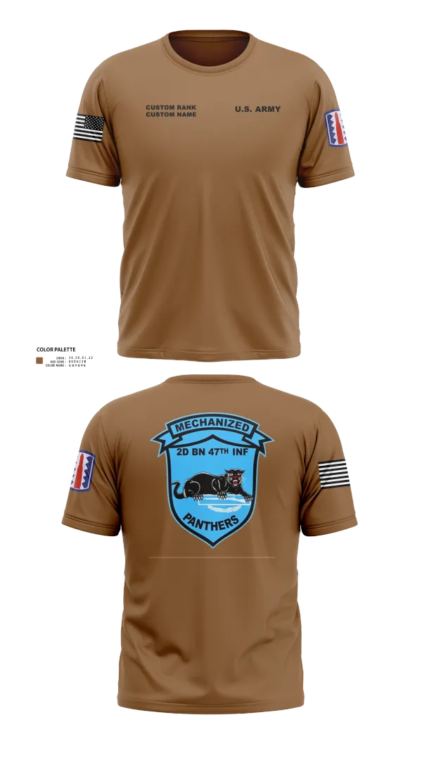 Old School Cotton Feel Shirt, C Co 2-47 197th Infantry Brigade, , Teamtime, Team time, sublimation, custom sports apparel, team uniforms, spirit wear, spiritwear, sports uniforms, custom shirts, team store, custom team store, fundraiser sports, apparel fundraiser
