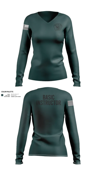 Womens Long Sleeve Vneck Shirt, Academy-Basic Unit, Police, Teamtime, Team time, sublimation, custom sports apparel, team uniforms, spirit wear, spiritwear, sports uniforms, custom shirts, team store, custom team store, fundraiser sports, apparel fundraiser