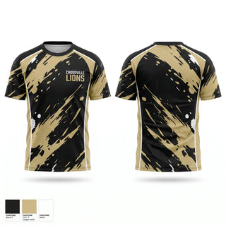 Soft Poly Tee Cotton Like Feel, Crossville Lions, Baseball, Teamtime, Team time, sublimation, custom sports apparel, team uniforms, spirit wear, spiritwear, sports uniforms, custom shirts, team store, custom team store, fundraiser sports, apparel fundraiser